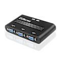 Pikkukuva 1 / 5: 2 in 1 out VGA Jakaja Kytkin Video Muunnin Adapteri 2-Suuntainen HD Video Näyttö Kytkin Laatikko Projektorille Näytölle PC TV Kannettavalle