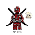 Miniatyrbild 2 av 5: 8 st superhjälte Deadpool Venom Batman Thor docka leksaker barn monterade byggklossleksak