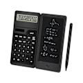 Miniatyrbillede 1 af 5: Lommeregner med notesblok, 12 cifre LCD-display Solar Desktop Lommeregner Bærbar Lommeregner Til Off