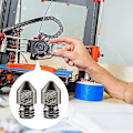Miniatyrbillede 5 af 5: 5-pak Hærdet Stål Værktøj Højtemperatur Spidse Slidstærke Mk8 Dyser 0,4 Mm/ 1,75 Mm 3d Printer Kompatibel