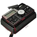 Miniatyrbillede 3 af 5: Motorcykel Audio Mp3 Radio Stereo Højttalere Bluetooth Vandtæt Fm 5 Eq Funktioner Lcd Display Usb/s