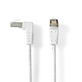 Miniatyrbilde 1 av 5: CAT6 F/UTP Nettverkskabel RJ45 Hann - RJ45 Hann, Vinklet 5,00 m Hvit