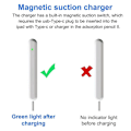 Miniatyrbillede 5 af 5: Fonken Type C Magnetisk Stylus Oplader Adapter Til Apple Pencil 2 2. USB C Magnetisk Opladerkabel