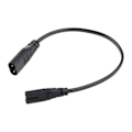 Miniatyrbillede 1 af 5: IEC320 C8 Hanstik til IEC320 C7 Hunstik Strømforsyningsforlængerkabel Ledning C7 til C8 2025th