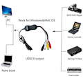 Miniatyrbilde 2 av 3: USB 2.0 Video Capture VHS til DVD Digital Video Converter for Windows og Mac OS 2025th
