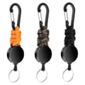 3-pack Infällbar Nyckelring Kraftig Infällbar Nyckelband Brickhållare Infällbar Clip Infällbar