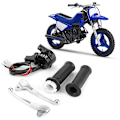 Pikkukuva 3 / 4: YAMAHA PW50 PY50 PEEWEE 50 ENDUROPYÖRÄ Moottoripyörän Kaasukahvan Kotelokytkin Jarruvivut Sarja
