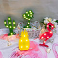 Miniatyrbillede 4 af 5: LED Kaktus Lampe, Sød Kaktus Natbordslampe Til Børneværelse Soveværelse Julegave Fest Have Hjem Dekorationer (grøn)