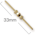 Pikkukuva 5 / 5: 100 kpl -pakkaus 33 mm:n kattokruunun osaliittimet Chlips Bowtie -nastat kiinnityskristalleille, helmiosien kattokruunun vaihdot, valaistuslisävarusteet (go