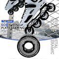 Miniatyrbillede 5 af 5: 16 stk. Keramiske 608 Lejer 8*22*7mm ABEC-11 Hybrid 6 Hvide ZrO2 Kugler Skateboard Leje Skøjteløb Inline Roller Edition a