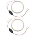2 stk 90mm Cob Angel Eyes Canbus Led Angel Eyes Ringlys DRL for DC
