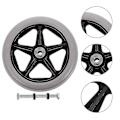 Miniatyrbillede 4 af 4: Walker Tilbehør Heavy Duty Casters Walker Rollator Udskiftningshjul Rollator Hjul Hjul Udskiftning Walker Newway