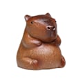 Miniatyrbillede 3 af 5: Te Dyr Ornamenter Souvenir Sød Capybara Te Dyr Statue til Hjem Værelse Kontor