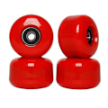 Pikkukuva 1 / 5: 4 kpl Skeittilaudan Pyörät 54x36mm Abec-9 Laakeriyhdistelmällä 82a, punainen