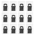 Pikkukuva 1 / 5: 12 kpl pölynimuripusseja Bot X30 X30Pro Ultra X30Pro Plus -robottipölynimurille, vaihto-osat