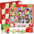 Miniatyrbillede 1 af 5: 1008 Brikker Puslespil Julekalender 24 Dages Nedtælling Overraskelse Blind Box Børn DIY Jule Dyr Puslespil Gaveæske, 100% Ny