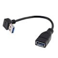 Miniatyrbillede 3 af 5: Data Sync 90° USB 3.0 Nedadvinklet Adapterkabel til Hun A