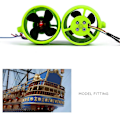 Miniatyrbillede 4 af 5: DC 12V-24V 20A Undervands Jetbåd 4 Bladet CW CCW Thruster Motor til DIY RC Robot Lokkemad Rede Båd