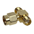 Miniatyrbilde 3 av 5: Beste 1x SMA Hann til To SMA Hunn Triple T RF Adapter & 2 stk SMA Hann til SMA Hann Plugg + 2 stk SMA Hunn til SMA Hunn