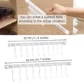 Multifunctional Drawer Hooks, Kitchen Hooks No Drilling Under Cabinet, Used for Hanging Cutlery, Bathroom, Bedroom, Office Wall/Door Frames.
