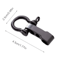 Miniatyrbild 5 av 5: Justerbar spänne legering shackle justerbar D-ring shackle legering shackle, D-ring glidande spänne, 5-delad shackle set, (svart)