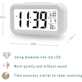 Miniatyrbillede 3 af 4: Digitalt Vækkeur LED Display Snooze Smart Lysstyrkesensor Til Soveværelse Hjemmekontor Og Rejser
