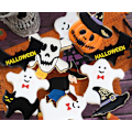 Pikkukuva 4 / 5: Halloween-piparimuottisetti, 7 kpl Juhla-kurpitsapiparimuottimuotoja, Lepakko, Aave, Pääkallo, Kissa, Noita & Noitahattu