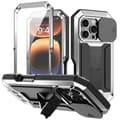Skjutbart Kamera IP54 Liv Vattentätt Hållare Mobilskal Silver Silver Silver For iPhone 16 Pro Max