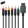 Miniatyrbilde 4 av 5: RGB/RGBS-kabel for N64 SFC SNES videokonsoller Komposittkabel Sterk stabilitet Uten BNC-adapter