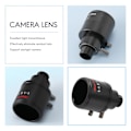 Miniatyrbild 5 av 5: CCTV-lins 1/2,5 tum 6-22mm 5MP M12-fäste Variabelbrännviddslins F1.6 för 4MP/5MP CMOS/CCD-sensor Säkerhet