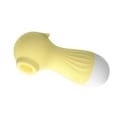 Miniatyrbillede 2 af 5: Massagemaskine til Kvinder - Sprog Sugning, Stærk Vibration, Havhest Form, Gul