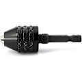 Miniatyrbillede 1 af 3: 0,6-8 mm spændeskruetrækker borepatron nøgle slagboremaskine borepatron frigørelse borebit adapter 1/4\" hex skaft