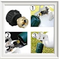 Miniatyrbilde 5 av 5: Camping Gassflaske Adapter Gasskonverteringshode Dyse Kobling