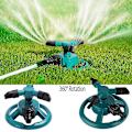 Miniatyrbillede 2 af 5: Sprinklerdyser 360 Grader Automatisk Roterende Vandspray Havegræsplæne Automatisk Sprinkler Havevanding Vandingsudstyr SMTX