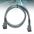 Pikkukuva 3 / 4: Adapterikaapeli Datakaapeli SFF-8643 - SFF8643 H0106 Palvelin Sisäänrakennettu Mini SAS HD36P Nylonpunottu (1 metri)