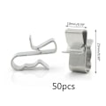 Miniatyrbilde 1 av 5: 50 stk 2x4mm Solcelle PV Kabelklips i Rustfritt Stål for Systemmontering Installasjon
