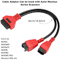Miniatyrbilde 5 av 5: For CHRYSLER 12+8 Adapterkabel Autel MaxiSys Pro MS908P MS906 MK908P