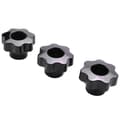 3 st M6 Handjusterande mutter Träplommonbult (32 mm ytterdiameter)
