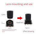 Miniatyrbild 2 av 5: 2,1 mm F1,8 Megapixel 2,1 mm Vidvinkelmonterad Fast CCTV-lins för 1/3-tums Sensorgrörelse