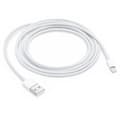 Lightning-kabel kompatibel med iPhone & iPad, 2 meter, Hvit - CE-sertifikat 2024THO