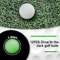 Miniatyrbilde 2 av 5: 12-pakning Selvlysende Golfballer Lysende Nattgolfballer Selvlysende i Mørket Beste Slagturnering Fluorescerende Golfball Langvarige Lyse Selvlysende Baller