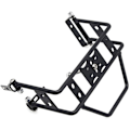 Miniatyrbillede 5 af 5: Metal Bagagerumsdækholder Reservehjul Stativ til TRX4 SCX10 90046 90047 RC Crawler Bil (Sort)