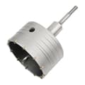 Betonhulsav med 110 mm SDS Plus-adapter, til mursten, beton, cement, sten (100 mm + 110 mm SDS Plus-adapter)