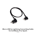 Pikkukuva 4 / 4: Micro USB - Lightning -etäohjaintabletin puhelimen datamuunnin siirtokaapeli Androidille iOS:lle Paras