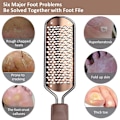 Miniatyrbilde 3 av 5: Piao Fotfil for Pedikyr - Stor Fot Rasp, Kjempe Fotskrubb, Profesjonell Rustfritt Stål Callus Fil for Våte og Tørre Føtter