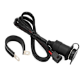 Miniatyrbilde 4 av 5: For Honda CRF300L CRF250L - Rally Dobbel USB Tilbehørsuttak Bryter Strøm 17 på Plug And Play Støvtett