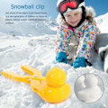 Miniatyrbild 3 av 5: 2 st Ankaformad Snöbollstång Barn Utomhus Vinterform Verktyg 2024THO