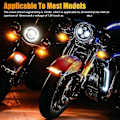 Miniatyrbillede 5 af 5: 4 stk. Motorcykel Blinklys Gule Lys LED Indikator til