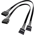 Pikkukuva 1 / 5: Molex IDE 4-nastainen uros - 15-nastainen naaras SATA-virtamuunninadapterikaapeli kiintolevylle HDD SSD Power E