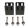 Miniatyrbillede 3 af 5: 2 stk. Aluminium Bil Tagbagagebærer Lysbeslag Holder Kofanger Montering m/ Skrue Gummi